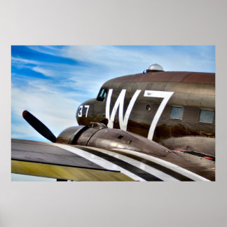 Poster Avion de fret classique