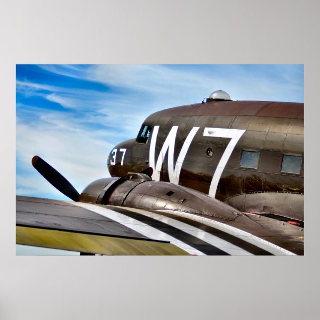 Poster Avion de fret classique (Devant)
