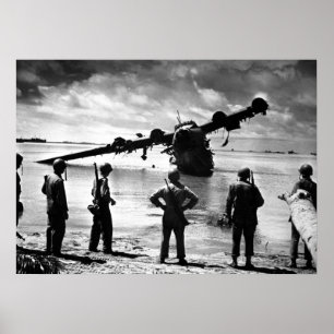 Poster Avion de mer japonais