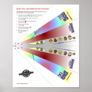 Poster Avion des scouts de la Bible !