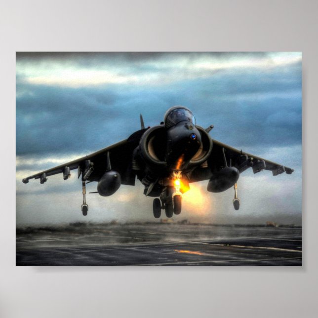 POSTER AVION HARRIER (Devant)