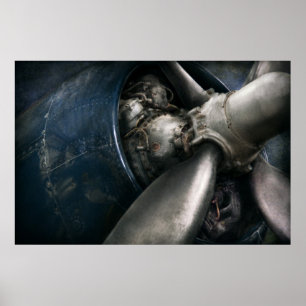 Poster Avion - Pilote - Prop - Vous êtes libre d'aller