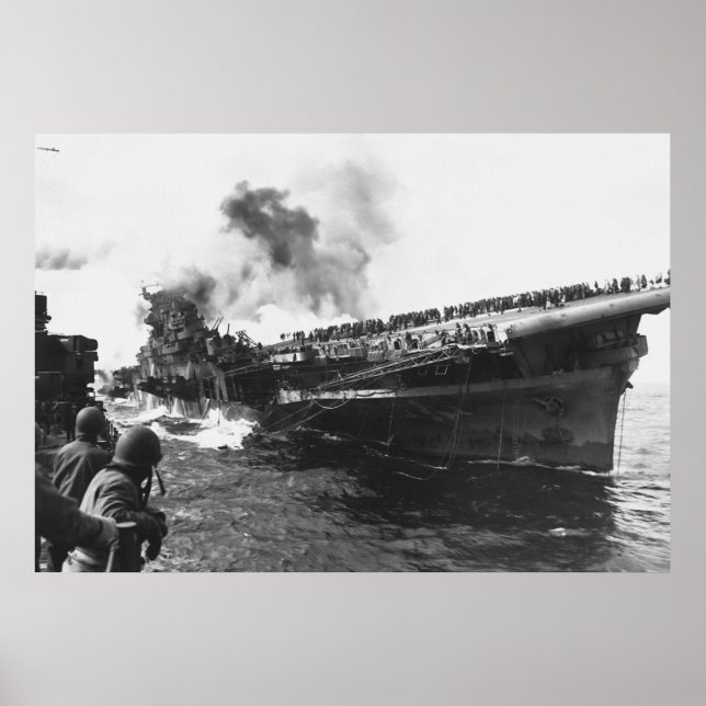 Poster Avion USS Franklin (CV-13) Pearl Harbour (Devant)