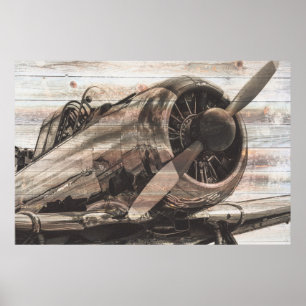 Poster Avion vintage