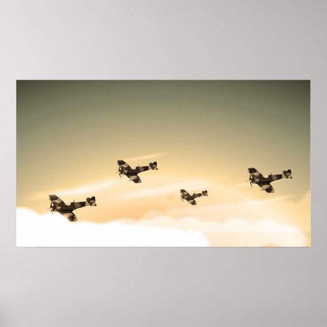 Poster Avions anciens (Devant)