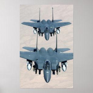 Poster Avions d'Eagle de grève de F-15E