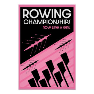 Poster Aviron international féminin