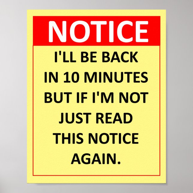 Poster Avis (Devant)