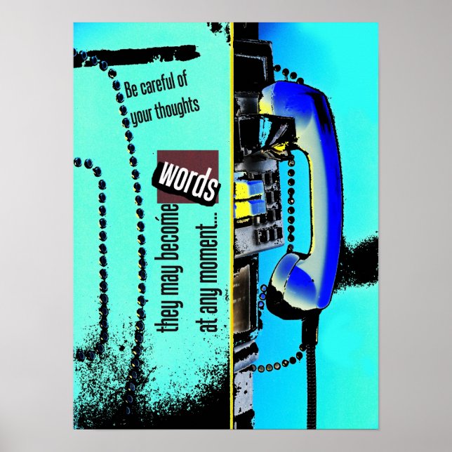 Poster avis en mots (Devant)