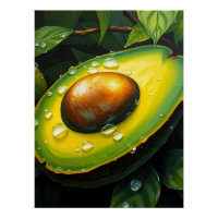 Avocado bio à l'huile de pluie avec Dewdrops