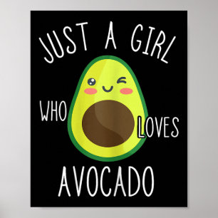 Poster Avocado Girls Sweet Avocado Amateurs de fruits Été