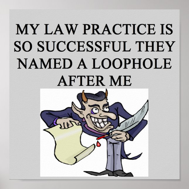 Poster avocat diabolique (Devant)