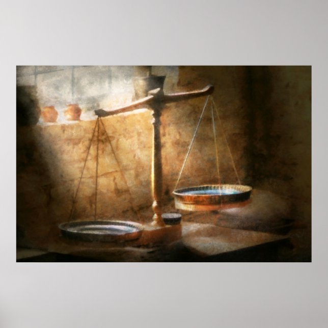 Poster Avocat - Échelle - Droit équilibré (Devant)