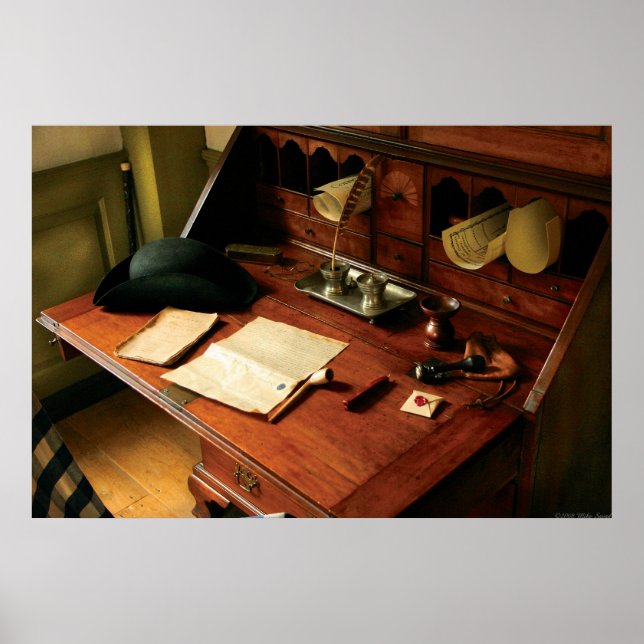 Poster Avocat - Le bureau d'un gentleman (Devant)