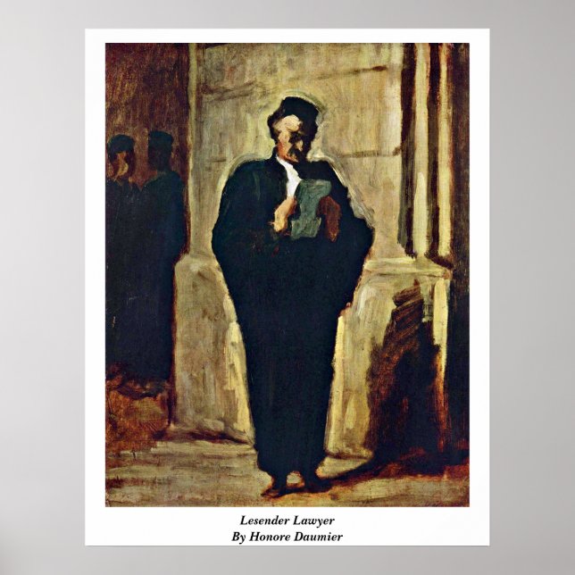 Poster Avocat Loyen Par Honore Daumier (Devant)
