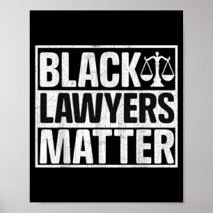 Poster Avocats noirs de la fierté Avocats Mois de l'histo
