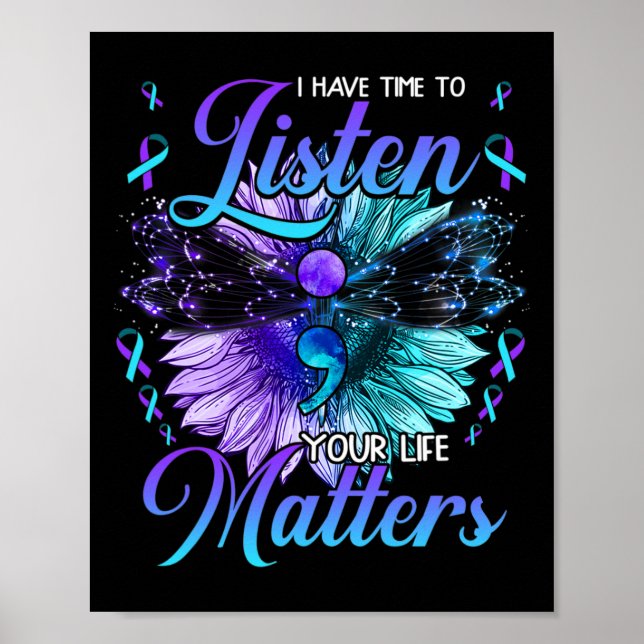 Poster Avoir le temps d'écouter la sensibilisation à la p (Devant)