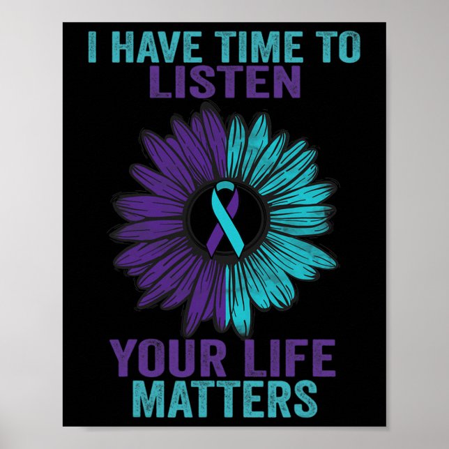 Poster Avoir le temps d'écouter la sensibilisation à la p (Devant)