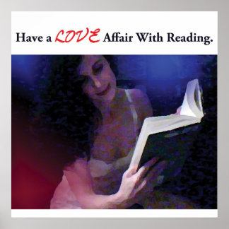 Poster Avoir une aventure d'amour avec la lecture