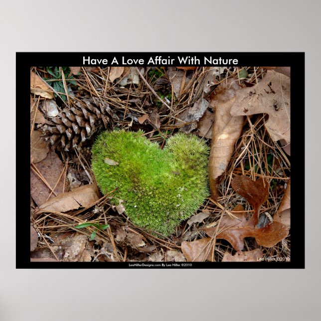 Poster Avoir une histoire d'amour avec Nature Moss Coeur  (Devant)