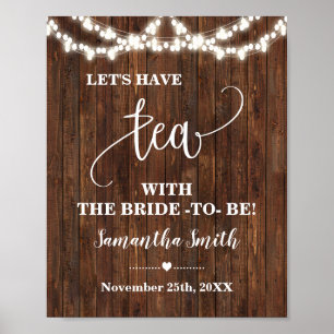 Poster Avons du thé avec une mariée pour être le signe oc
