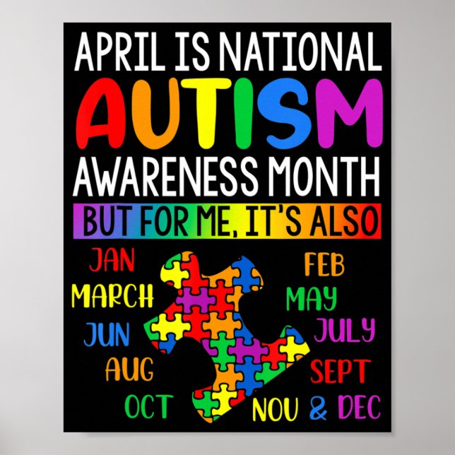 Poster Avril est le mois national de la Sensibilisation s (Devant)