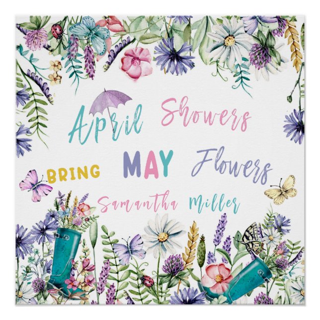 Poster Avril pleut, mai fleurit (Devant)