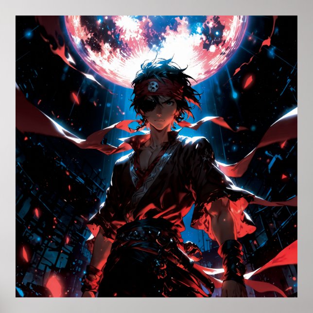 Poster Awesome anime character (Devant)