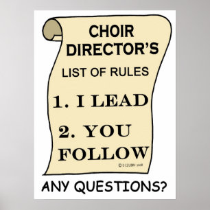 Poster Awesome Choir Directeur