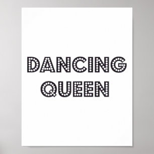 Poster Awesome Dancing Queen 1970s Style Cadeau