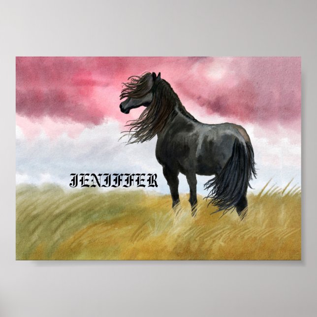 Poster Awesome Horse (Devant)