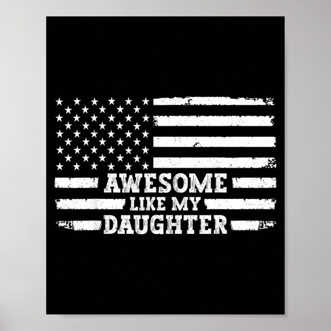 Poster Awesome Like My Daughter Men Funny  (Devant)