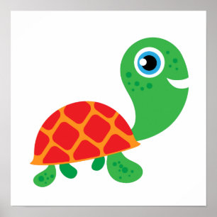 Poster Awesome Turtle
