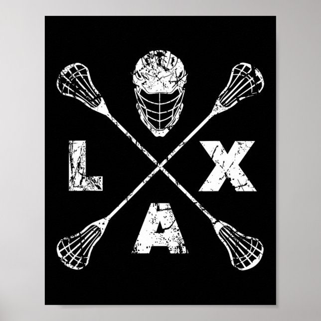 Poster Axe croisé Lacrosse (Devant)