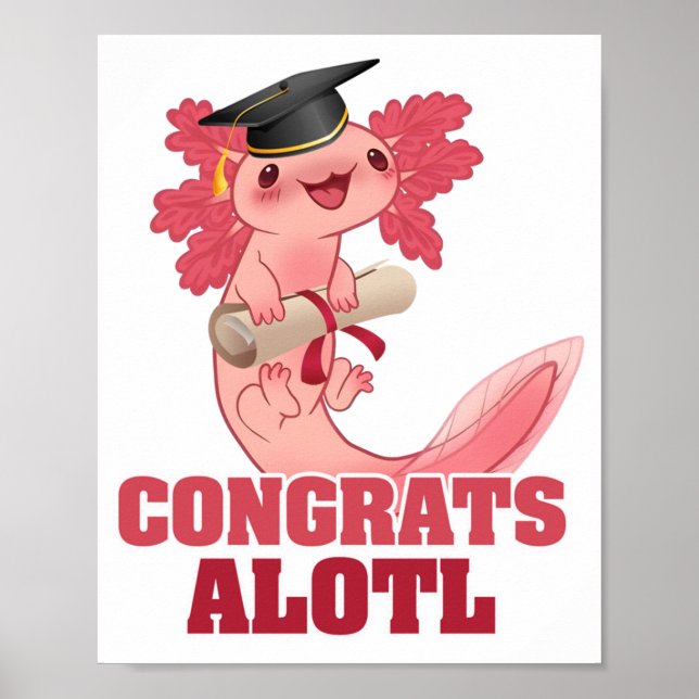 Poster AXLOTL GRADUT ALOTL AXOLOTL Classic (Devant)