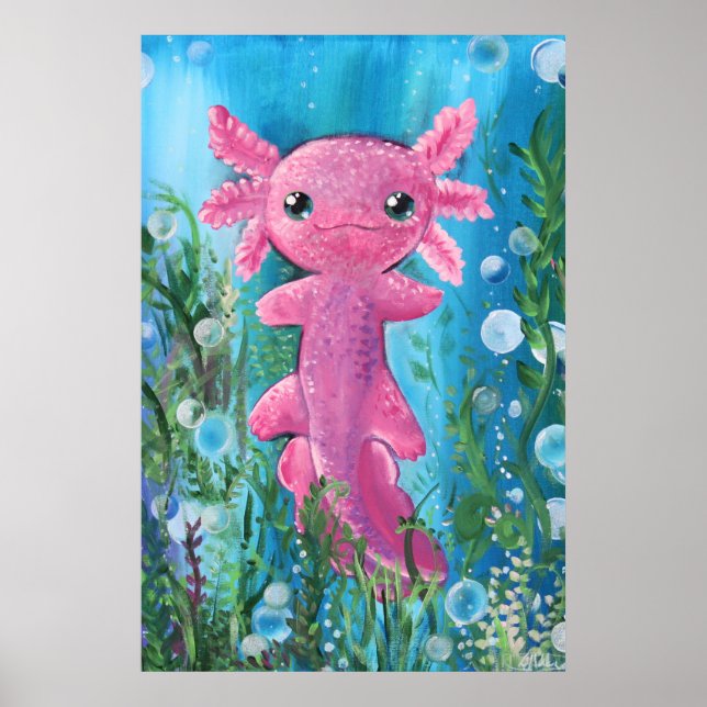 Poster Axolotl (Devant)