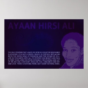 Poster Ayaan Hirsi Ali Pas d'affiche de résonance cogni