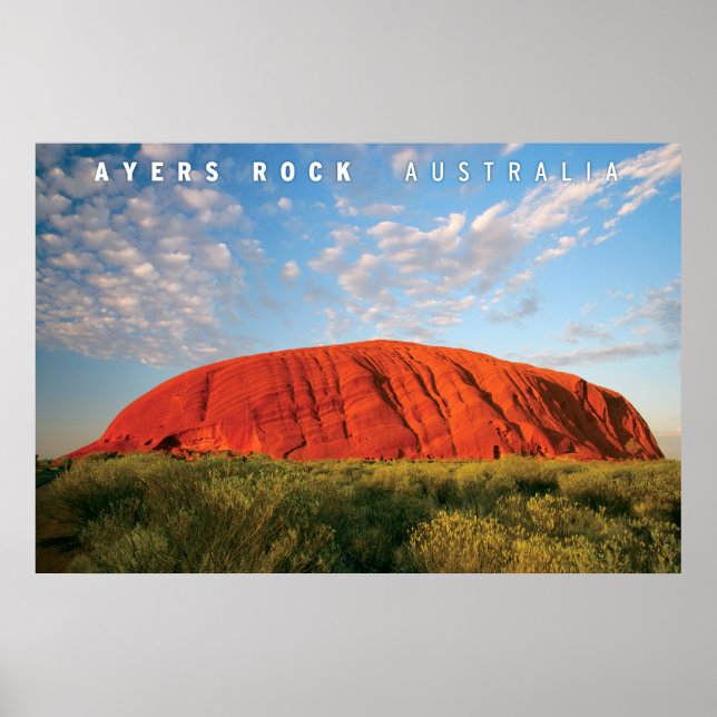 Poster ayers rock en australie (Devant)