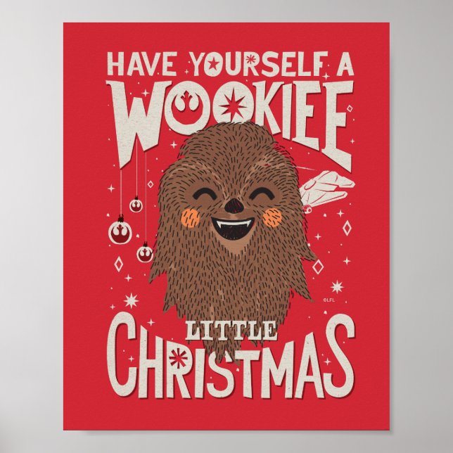 Poster Ayez Un Petit Noël Wookiee (Devant)