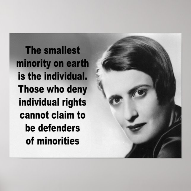 Poster Ayn Rand Citation (Devant)
