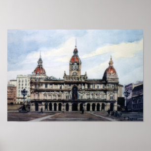 Poster Ayuntamiento de A Coruña/Conseil municipal de A Co