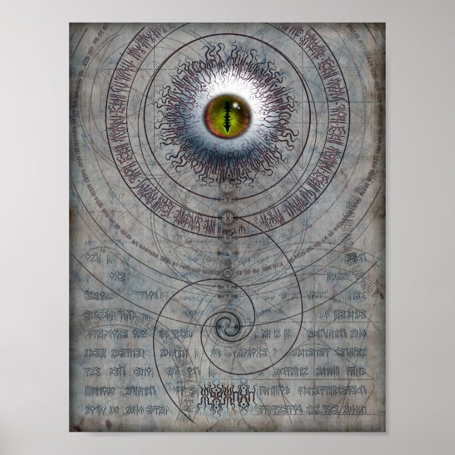 Poster AZATHOTH 8,5x11 (Devant)