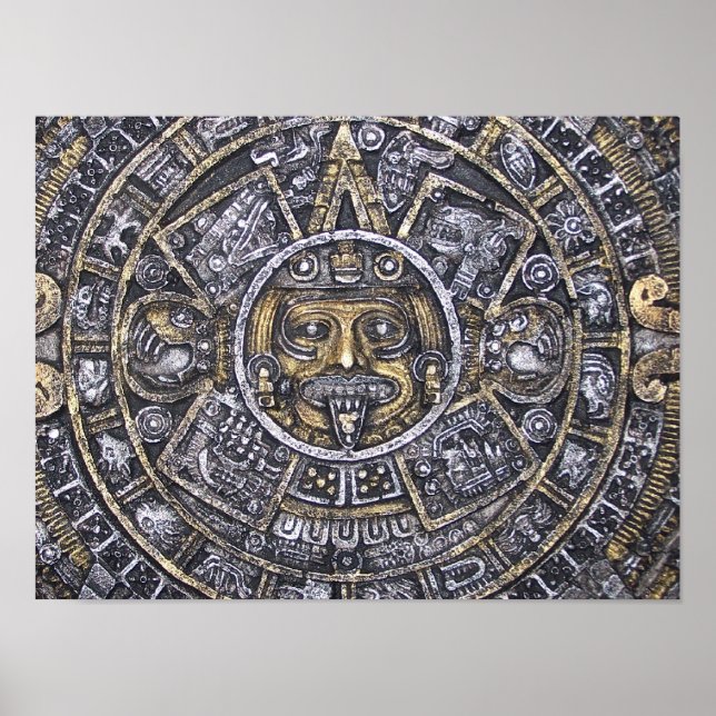 Poster Aztec / Calendrier Maya (Devant)