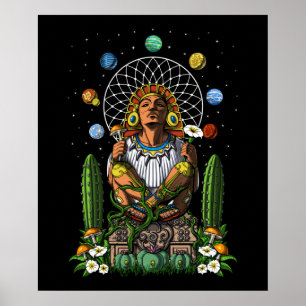 Poster Aztec Dieu Xochipilli