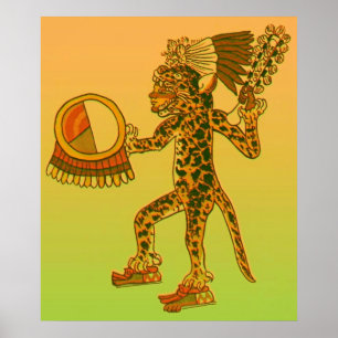 Poster Aztec Jaguar