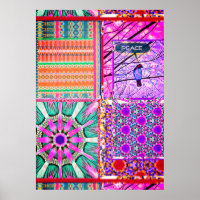 Azulejos Carreaux géométriques avec Oiseau de Paix