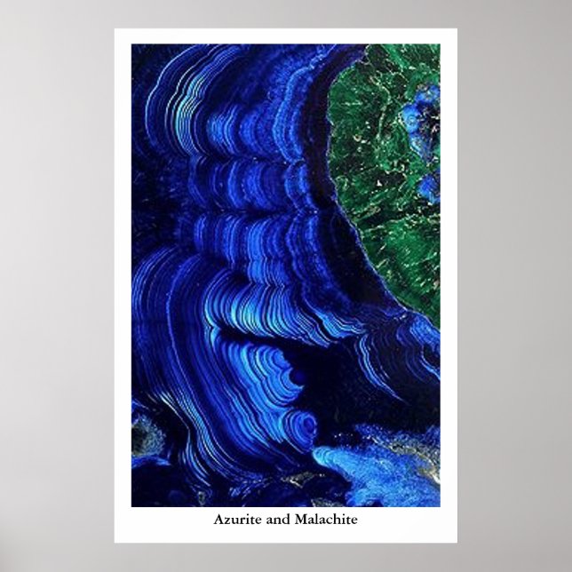 Poster Azurite et Malachite (Devant)