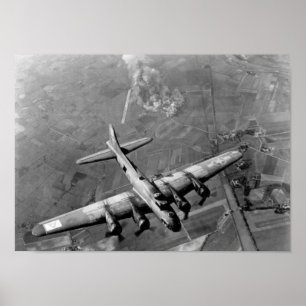Poster B-17 Bomber sur l'Allemagne - 2ÈME GUERRE MONDIALE