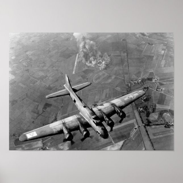 Poster B-17 Bomber sur l'Allemagne - 2ÈME GUERRE MONDIALE (Devant)