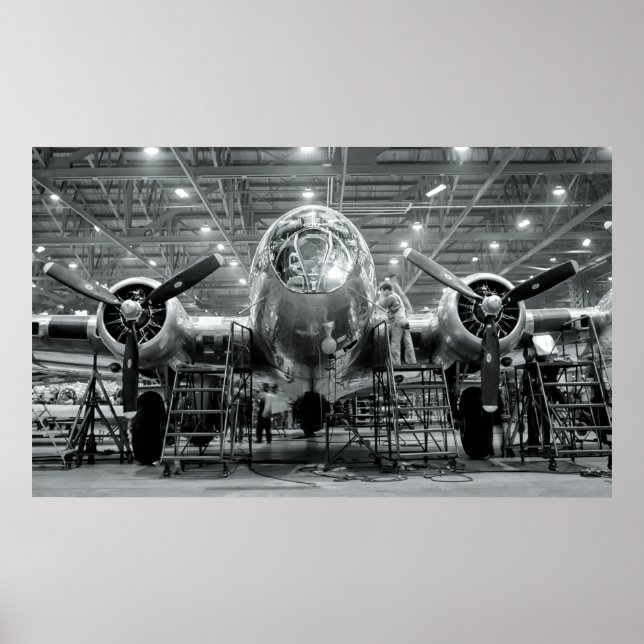 Poster B 17 F Forteresse de vol Bombe lourd - 1942 (Devant)